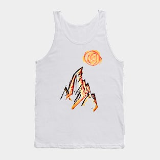 jagged mountain sketch Tank Top